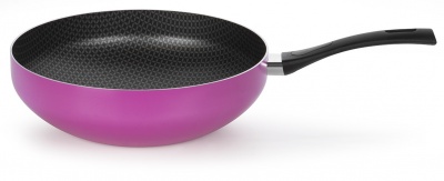 Frigideira Wok Atiaderente 28 Rosa